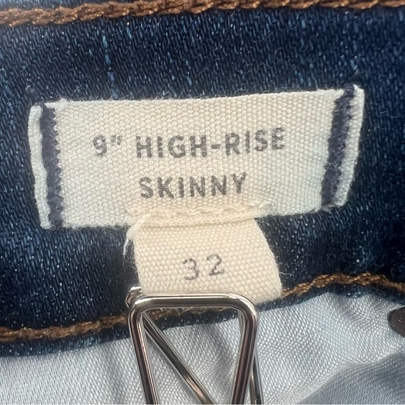 Madewell 9" High Rise Skinny Denim Jeans Size 32 Women's - Picture 4 of 6
